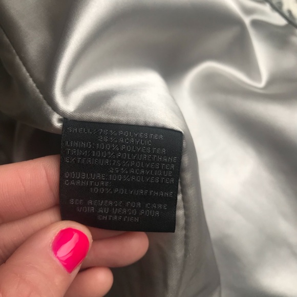 NWOT Steve Madden Light Grey & White Coat- Medium - Picture 4 of 4